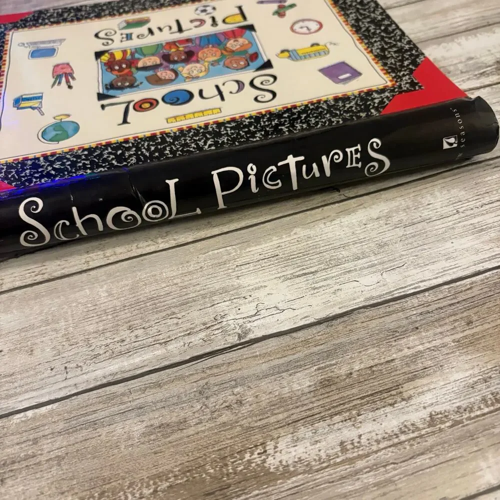VTG New Seasons School‎ Pictures Scrapbook Keepsake Spiral Bound Whimsical K-8